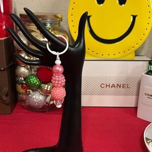 Bag Charm with acrylic beads